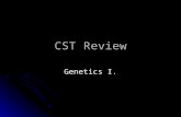 CST Review Genetics I.. Standards:  BI5. a. Students know the general structures and functions of DNA, RNA, and protein. BI1. d. Students know the central.