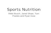 Sports Nutrition Rikki Busch, Jared Shaw, Tom Powles and Ryan Gow.