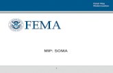 Flood Map Modernization 1 1 MIP: SOMA. Flood Map Modernization 2 2 SOMA APPLICATION IN MIP MIP HOME PAGE.