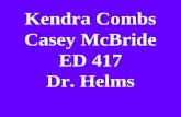 Kendra Combs Casey McBride ED 417 Dr. Helms Arctic Animals 3rd Grade