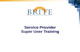 Service Provider Super User Training. 2 BRITE Finance Super User  Have fun and enjoy the opportunities we have to contribute to SBBC’s future success!