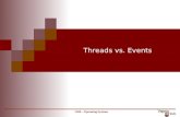 5204 – Operating Systems Threads vs. Events. 2 CS 5204 – Operating Systems Forms of task management serial preemptivecooperative (yield) (interrupt)