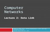 Computer Networks Lecture 2: Data Link Based on slides from D. Choffnes Northeastern U. and P. Gill from StonyBrook University Revised Autumn 2015 by S.