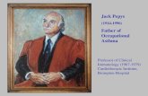 Jack Pepys (1914-1996) Father of Occupational Asthma Professor of Clinical Immunology (1967-1979) Cardiothoracic Institute, Brompton Hospital.