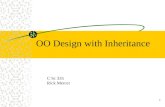 1 OO Design with Inheritance C Sc 335 Rick Mercer.
