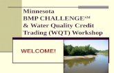 Minnesota BMP CHALLENGE SM & Water Quality Credit Trading (WQT) Workshop WELCOME!
