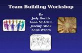 Team Building Workshop By Jody Durick Anne McAdam Jeremy Slack Katie Wears.