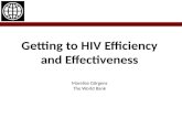 Getting to HIV Efficiency and Effectiveness Marelize Görgens The World Bank.