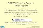SREPS Priority Project COSMO General Meeting Cracov 2008 SREPS Priority Project: final report C. Marsigli, A. Montani, T. Paccagnella ARPA-SIM - HydroMeteorological.
