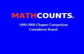MATHCOUNTS  1999-2000 Chapter Competition Countdown Round