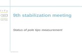 CEA DSM Irfu SIS 9th stabilization meeting Status of pole tips measurement.
