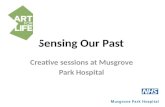 Sensing Our Past Creative sessions at Musgrove Park Hospital.