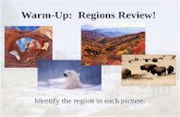 Warm-Up: Regions Review! Identify the region in each picture.