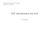 TPC electronics for ILD P. Colas Krakow, IFJ-PAN, ILD Pre-meeting September 24, 2013.