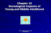 167 ©2013, Cengage Learning, Brooks/ Cole Publishing Chapter 12 Sociological Aspects of Young and Middle Adulthood.