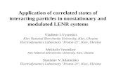 Application of correlated states of interacting particles in nonstationary and modulated LENR systems Vladimir I.Vysotskii Kiev National Shevchenko University,