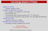 Low-energy physics in France SIRa at GANIL ̵ charge radius of 6 He LIRAT at SPIRAL1/GANIL ̵  angular correlations: LPCTrap ̵ mirror  decays ̵ branching.