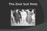The Zoot Suit Riots. ¿Qué tipo de ropa es este? ¿De qué color es el traje? En tu opinion, ¿qué tipo de persona lleva un traje “pachuco”? ¿Una persona.