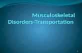 1. 2013 Musculoskeletal disorders (MSDs) result from repetitive, forceful, or awkward movements and affect bones, joints, ligaments and other soft tissues.