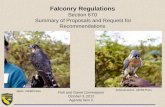 Falconry Regulations Section 670 Summary of Proposals and Request for Recommendations Fish and Game Commission October 3, 2012 Agenda Item 2 Merlin. USFWS.