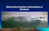 D.Fargion@roma1.infn.itAstronomia con i neutrini1 Showering Neutrino Astronomies at Horizons.
