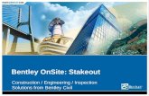 Bentley OnSite: Stakeout Construction / Engineering / Inspection Solutions from Bentley Civil
