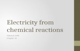 Electricity from chemical reactions Galvanic Cells Chapter 14.