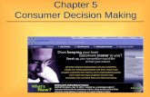 Chapter 5 Consumer Decision Making. Consumer Decision-Making Process Postpurchase Behavior Postpurchase Behavior Purchase Evaluation of Alternatives Evaluation.