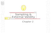 Sampling & External Validity 2 KNR 497 Research Methods Sampling Slide 1 Chapter 2 1.