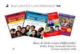 Boys and Girls Learn Differently! 1 Boys & Girls Learn Differently! Kelley King, Associate Director Gurian Institute 2008.