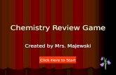 Chemistry Review Game Created by Mrs. Majewski Click Here to Start.