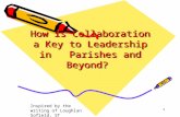 1 How is Collaboration a Key to Leadership in Parishes and Beyond? Inspired by the writing of Loughlan Sofield, ST.