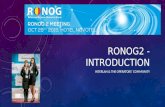 RONOG2 - INTRODUCTION INTERLAN & THE OPERATORS’ COMMUNITY.