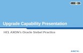Upgrade Capability Presentation HCL AXON’s Oracle Siebel Practice.