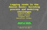 Logging roads in the Amazon Basin: building process and modeling challenges Eugenio Arima Robert Walker Stephen Perz Marcellus Caldas Department of Geography.