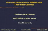The First Generation of SMBHs and Their Host Galaxies Columbia University AGN and Galaxy Evolution Castel Gandolfo 3-6 October, 2005 Zoltán (  So ł tan)