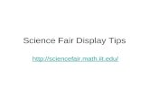 Science Fair Display Tips