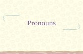 Pronouns. What is a Pronoun? A pronoun replaces a noun so you don’t have to keep repeating it. –Definite pronouns: I, me, she, he, they, we, us, etc.