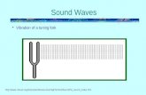 Sound Waves Vibration of a tuning fork .