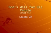 God’s Will for His People (Part VI) Lesson 23. The Ninth & Tenth Commandments Do not covet. Coveting = having a sinful desire for anything we cannot have.