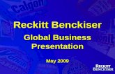 Reckitt Benckiser Global Business Presentation May 2009.