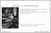 Hamrock, Jacobson and Schmid©1998 McGraw-Hill Chapter 3: Solid Materials Iron is taken from the earth and copper is smelted from ore. Man puts an end to.
