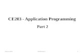 CE203 - Application Programming Autumn 2015CE203 Part 21 Part 2.