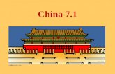 China 7.1 Lesson #1 “China’s First Civilizations”