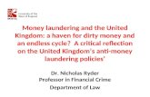 Money laundering and the United Kingdom: a haven for dirty money and an endless cycle? A critical reflection on the United Kingdom’s anti-money laundering.