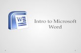 Intro to Microsoft Word. Word Window 1. File Tab 2. Quick Access Bar 3. Title Bar 4. Ribbon 5. Tab 6. Group 7. Buttons & Menus 8. Dialog Box Launcher.
