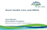 Lisa Kilawee 2016 NRHA President National Rural Health Association Rural Health Care and NRHA.