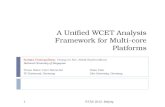A Unified WCET Analysis Framework for Multi-core Platforms Sudipta Chattopadhyay, Chong Lee Kee, Abhik Roychoudhury National University of Singapore Timon.