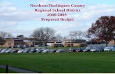 Northern Burlington County Regional School District 2008-2009 Proposed Budget.
