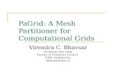 PaGrid: A Mesh Partitioner for Computational Grids Virendra C. Bhavsar Professor and Dean Faculty of Computer Science UNB, Fredericton bhavsar@unb.ca This